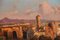 Roman Landscape Depicting the Colosseum and the via Sacra, Oil on Canvas, 1930, Image 4