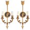 Neoclassical Bronze 2-Light Wall Sconces, Set of 2 1