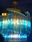 Blue Murano Prism Chandelier with Golden Frame, 1980, Image 12