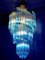 Blue Murano Prism Chandelier with Golden Frame, 1980 2