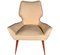 Poltrone Mid-Century moderne nello stile di Gio Ponti, anni '50, set di 2, Immagine 5