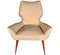 Mid-Century Modern Stühle im Stil von Gio Ponti, 1950er, 2er Set 2