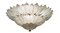 Italian Murano Glass Leave Flush Mount Chandelier 12