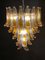 Large Vintage Italian Murano Chandelier with Amber Glass Petals, 1970s, Image 11
