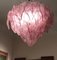 Lámparas de araña italianas de cristal de Murano rosa, años 70. Juego de 2, Imagen 7