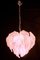 Lampadari in vetro di Murano rosa, Italia, anni '70, set di 2, Immagine 10