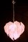 Pink Polar Murano Glass Chandeliers, Italy, 1970s, Set of 2 10