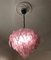 Pink Polar Murano Glass Chandeliers, Italy, 1970s, Set of 2 6