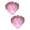 Pink Polar Murano Glass Chandeliers, Italy, 1970s, Set of 2 1