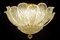 Italian Murano Glass Leave Flushmount or Ceiling Lights, Set of 2 13