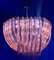 Pink Murano Curvati Ceiling Light or Flush Mount, 1990, Image 13