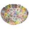 Multicolor Flower Basket Murano Glass Ceiling Light 1