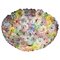 Multicolor Flower Basket Murano Glass Ceiling Light, Image 1