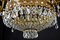 Crystal and Brass Chandelier, Italy, 1930s 8