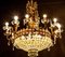 Crystal and Brass Chandelier, Italy, 1930s 17