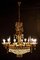 Crystal and Brass Chandelier, Italy, 1930s 15