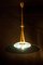 Lámpara de araña redonda de cristal y latón de Max Ingrand para Fontana Arte, años 40, Imagen 2