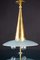 Round Crystal and Brass Chandelier by Max Ingrand for Fontana Arte, 1940s 8