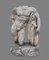 Italienische Stein Torso des Herkules Skulptur mit Sockel 6