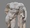 Escultura Torso de Hércules italiana de piedra con base, Imagen 2
