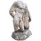 Italienische Stein Torso des Herkules Skulptur mit Sockel 1