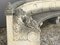 Panca semicircolare in pietra calcarea intagliata, Italia, Immagine 2