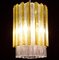 Lampadario o lanterna Triedi in vetro di Murano, Tronchi e oro di Venini, anni '60, Immagine 15