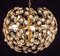 Golden Globe and Diamond Crystal Chandelier by Gaetano Sciolari, 1960 11
