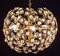 Golden Globe and Diamond Crystal Chandelier by Gaetano Sciolari, 1960, Image 11