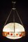 Lanterna Mid-Century in ferro e vetro di Murano colorato, Italia, Immagine 12