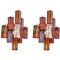 Mid-Century Colored Murano Glass Sconces by Toni Zuccheri for Venini, Set of 2 1