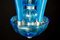 Blue Murano Glass Chandelier, Italy, 1990s 9