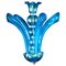 Lámpara de araña de cristal de Murano azul, años 90, Imagen 1