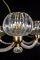 Art Deco Brass Mounted Murano Glass Chandelier by Ercole Barovier, 1940s 5