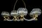 Art Deco Brass Mounted Murano Glass Chandelier by Ercole Barovier, 1940s 7