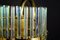 Lampadario in cristallo e ottone di Gaetano Sciolari, anni '60, Immagine 6