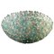 Aquamarine and Ice Murano Glass Flowers Basket Ceiling Light from Barovier & Toso 1