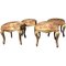 Giltwood Stools, Italy, 19th Century, Set of 4 2