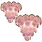 Pink Amethyst Murano Disc Chandelier, 1970s 7