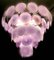 Pink Amethyst Murano Disc Chandelier, 1970s 12