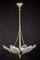 Lámpara de araña francesa Art Déco, años 30, Imagen 8