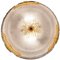 Murano Glass Ceiling Light or Flush Mount with Gold Inclusions by Barovier, 1970s, Image 1