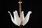 White Tulip Italian Murano Glass Chandelier, 1970s, Image 2