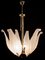 White Tulip Italian Murano Glass Chandelier, 1970s 3