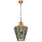 Mid-Century Italian Brass Lantern in the Style of Pietro Chiesa, Image 9