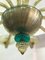 Murano Chandelier in Amber and Emerald Hand Blown Glass from Venini, 1960s, Image 3