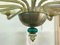 Murano Chandelier in Amber and Emerald Hand Blown Glass from Venini, 1960s 7