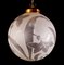 Lámpara de araña Liberty con esfera de vidrio grabado, años 40, Imagen 3