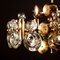 Brass and Glass Lens Chandelier by Gaetano Sciolari, Italy, 1960s 13