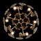 Brass and Glass Lens Chandelier by Gaetano Sciolari, Italy, 1960s, Image 10